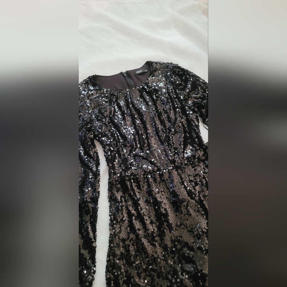 NWT! Fall Glam Sequin Barbiecore LBD Women's Party Dance Formal Minidress Small - Picture 15 of 17